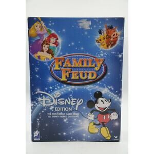 Family Feud Disney Edition Card Game Cardinal 200 Questions Ages 8+ Complete Set